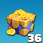 金貨レベル宝箱×36