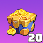 金貨レベル宝箱SSR×20