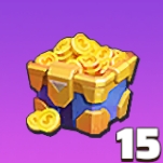 金貨レベル宝箱SSR×15