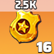 2500連盟貢献ポイント×16