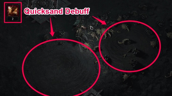 流砂に注意する