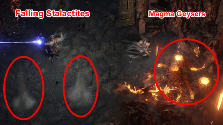 ステージの危険を避けることに集中する