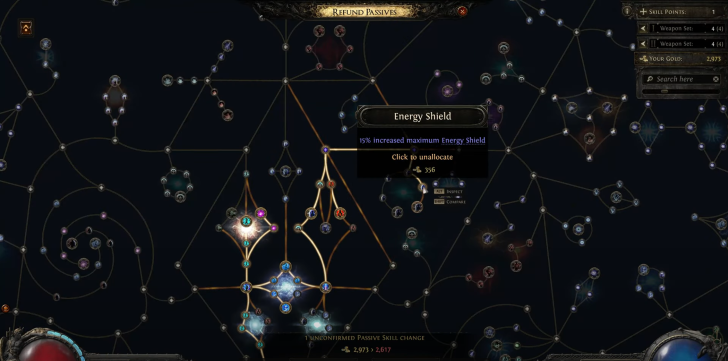 パッシブスキルの再指定