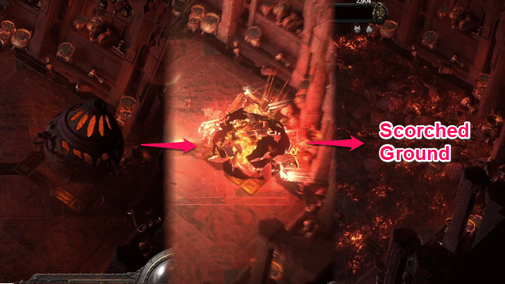 隅にあるオブジェクトを破壊しない