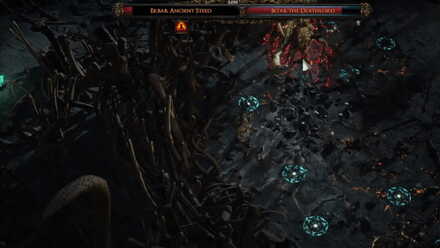 横に避けてエクバブの攻撃を避ける