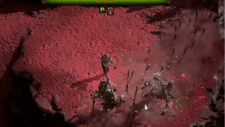 飛んでくる槍に注意