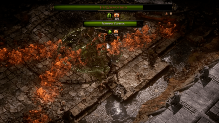 小型の敵を倒す