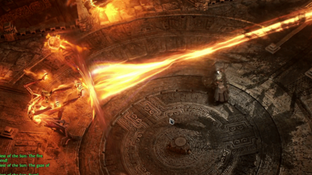 レーザービームの間は近くにいて簡単に回避してください