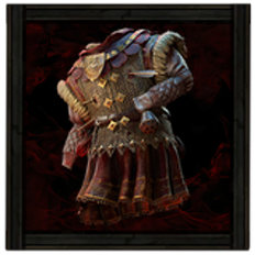 赤いチェーンメイルのコート Image