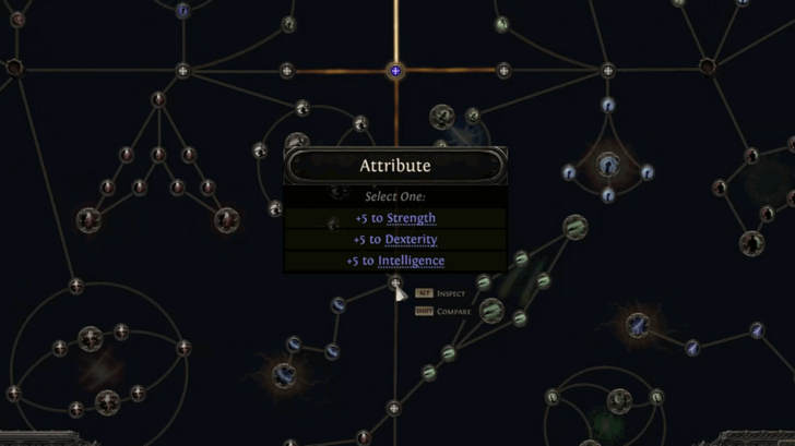 Path of Exile 2 (PoE 2) Passive Skill Tree Increase Attributes画像