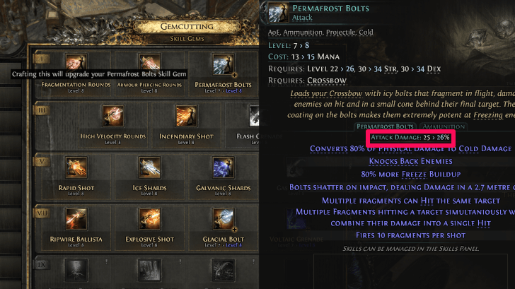 Level Up Skill Gems画像