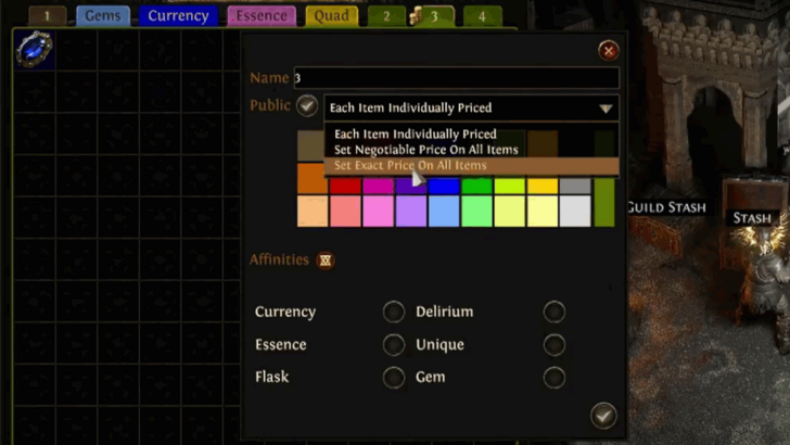 Path of Exile 2 (PoE 2) Make Premium Stash Tab Public画像