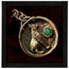 確かな足の印章翡翠のアミュレット Image