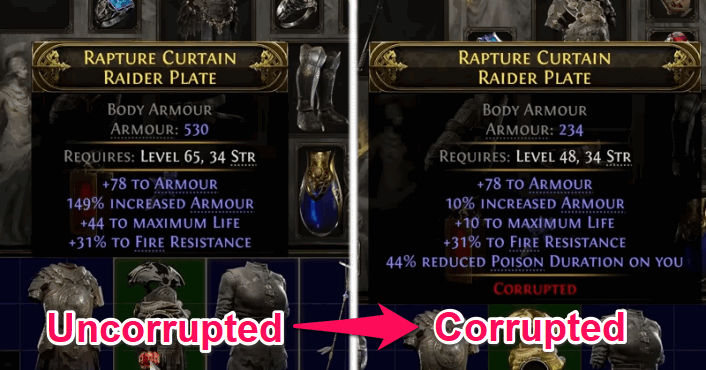 Path of Exile 2 (PoE 2) Corrupting an Item画像