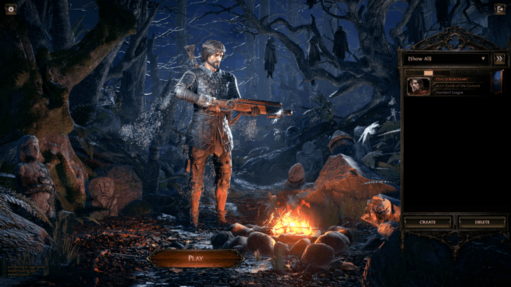 Path of Exile 2 (PoE 2) Character Selection画像