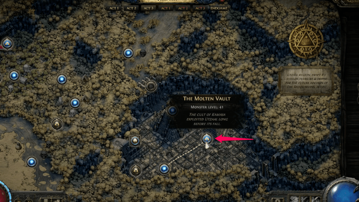 The Molten Vault Map  画像