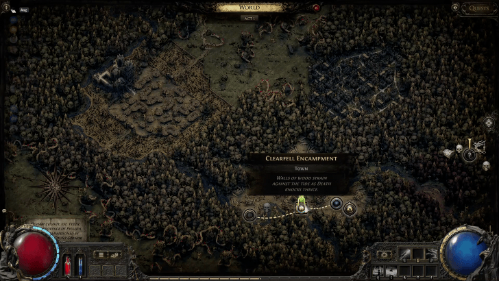 クリアフェルの野営地