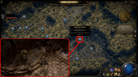 Path of Exile 2 -  不潔の女王 Location
