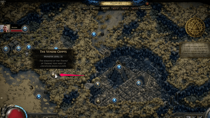 The Venom Crypts Map  画像