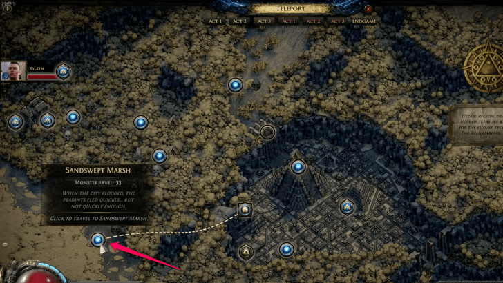 Sandswept Marsh Map 画像