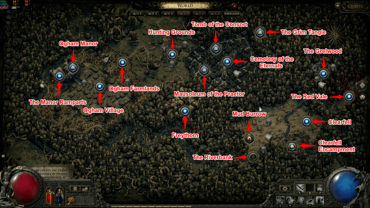 All Cruel Act 1 Locations画像