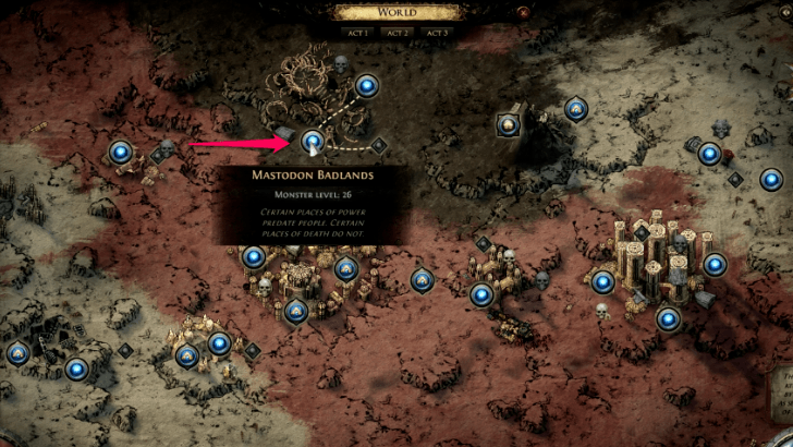 Mastodon Badlands Map  画像