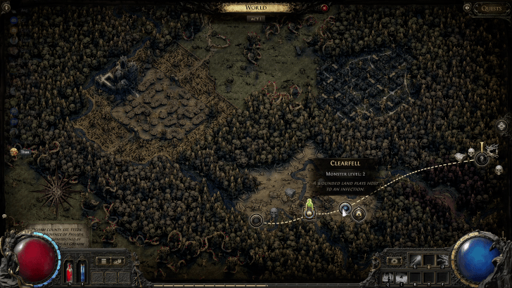 クリアフェル野営地外