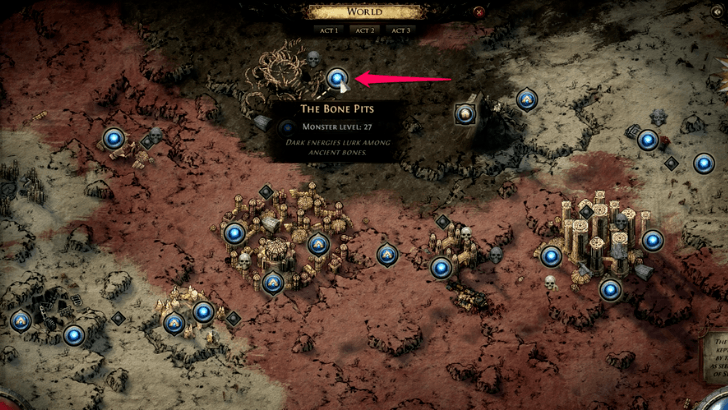 The Bone Pits Map  画像