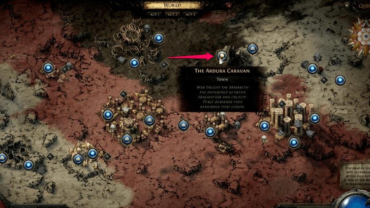 The Ardura Caravan Map 画像