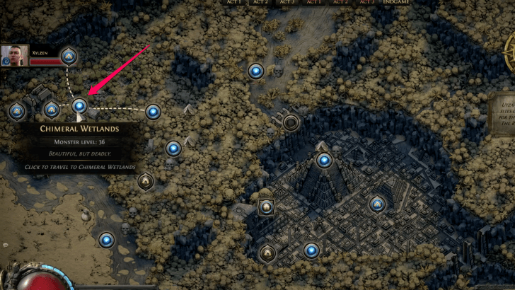 Chimeral Wetlands Map  画像