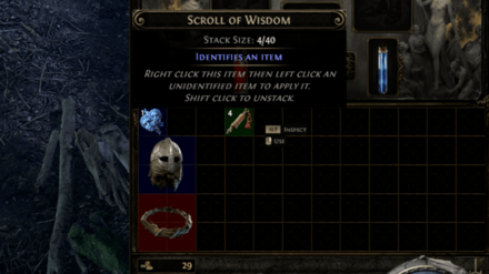 叡智の巻物を右クリック