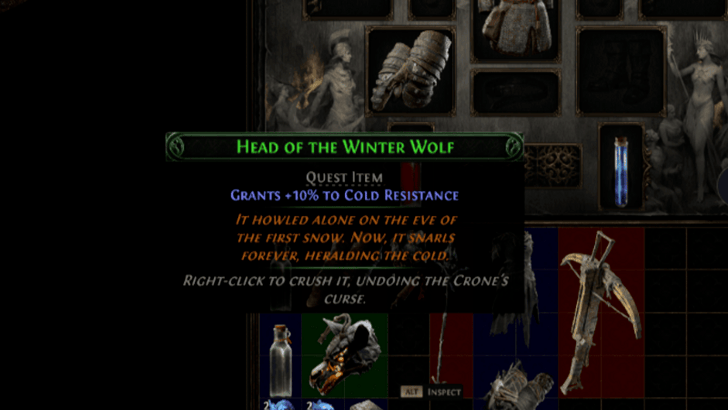 ユニークなボスドロップとクエストアイテムを入手