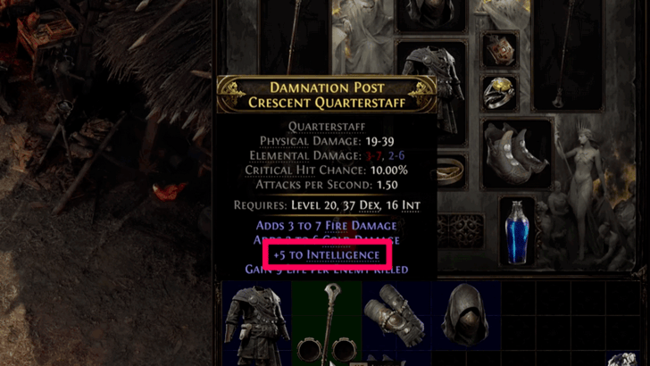 Path of Exile 2 (PoE 2) Items that Increase Intelligence画像