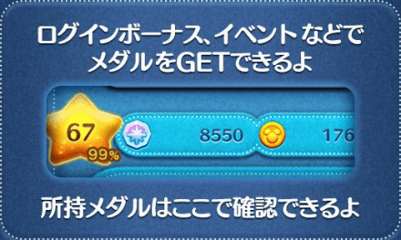 メダルの入手方法