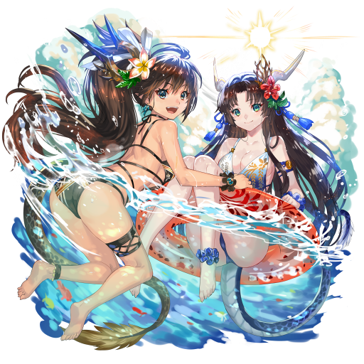 オセロニアの［おハジケ二竜将］景光＆雷葉の画像
