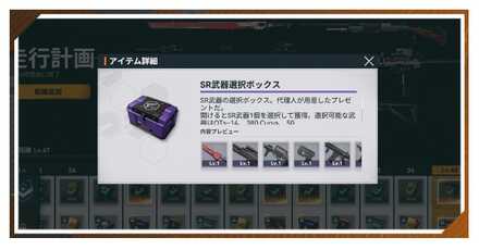 SR武器選択ボックスはどれがおすすめ？