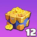 金貨レベル宝箱×12