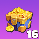 金貨レベル宝箱×16