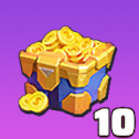 金貨レベル宝箱×10