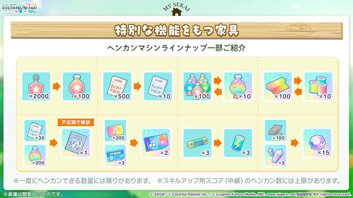 ヘンカンマシンラインナップ