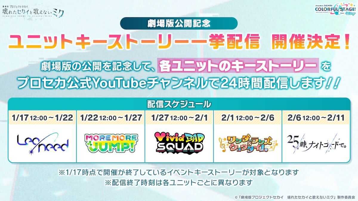 劇場版プロセカ_ユニットキーストーリー一挙配信