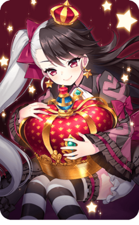 小さな女王の大きな王冠の画像