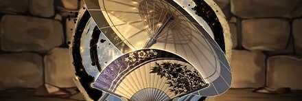 【12104】迎春の扇子と和傘