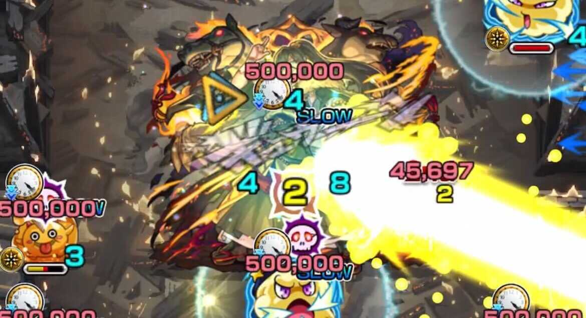 反撃で攻撃を受けて敵を倒す