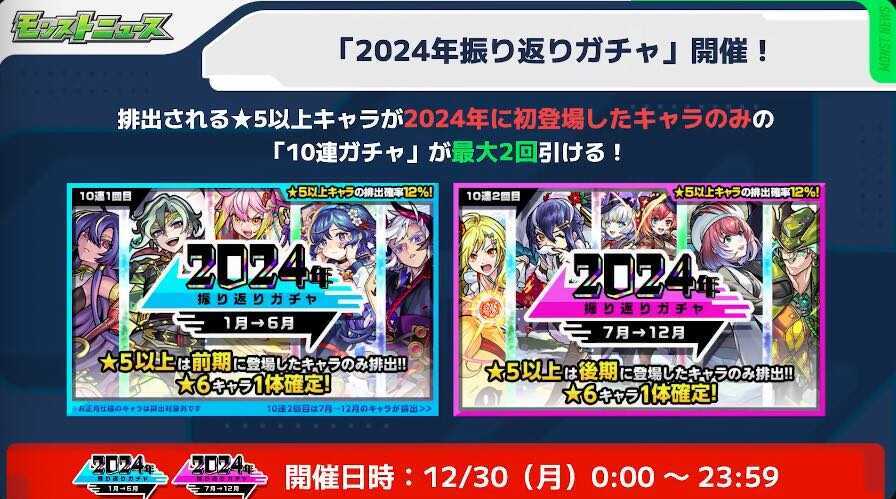 振り返りガチャ2024