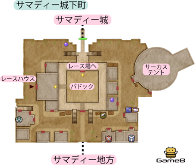 サマディー城下町のマップ