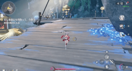 劇団の拠点に入る