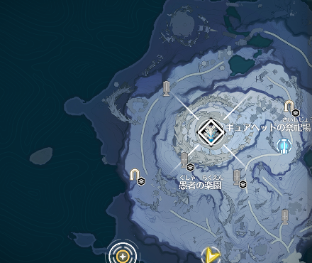 嘆きのドレイクの場所