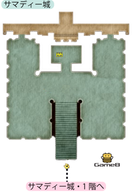 サマディー城・2階のマップ