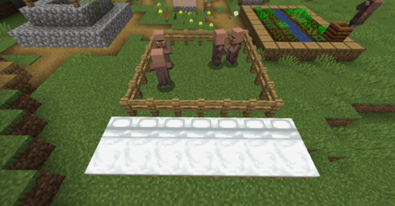 ベッドを置いて村人を増やす